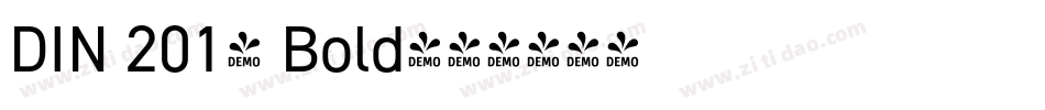 DIN 2014 Bold字体转换